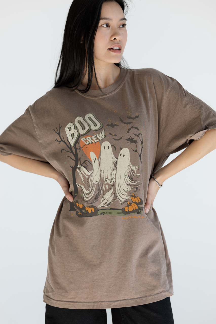 Boo Crew Tee in Espresso Brown