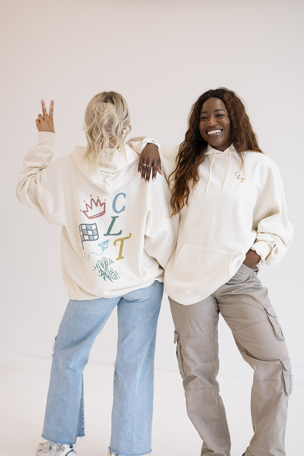 CLT Collage Hoodie- Girl Tribe Co. Charlotte Collection 