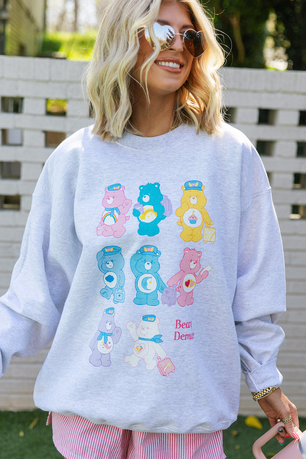 Care Bears Beary Demure Sweatshirt- Girl Tribe Co. Care Bears X GT