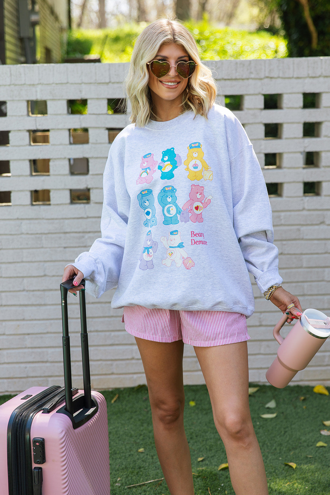 Care Bears Beary Demure Sweatshirt- Girl Tribe Co. Care Bears X Girl Tribe 