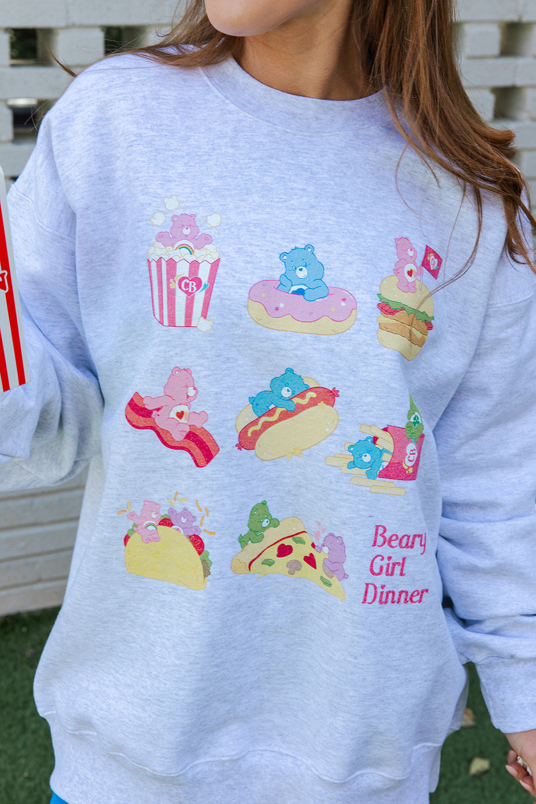 Care Bears Beary Girl Dinner Sweatshirt- Girl Tribe Co. Care Bears X Girl Tribe 
