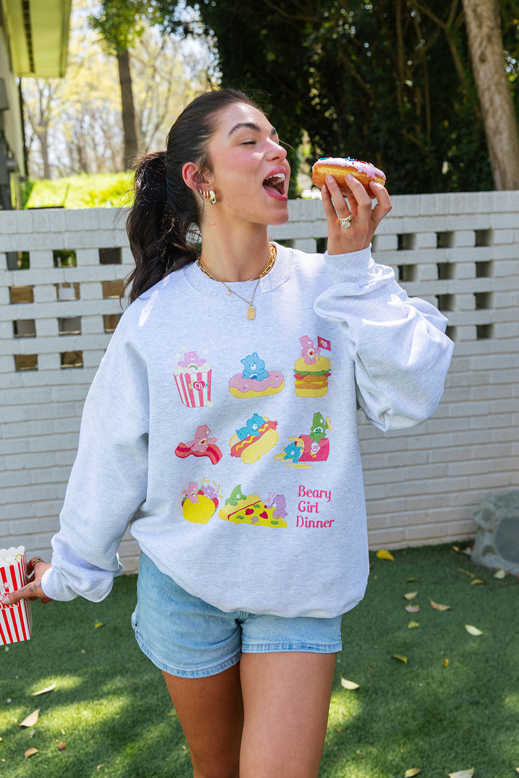 Care Bears Beary Girl Dinner Sweatshirt- Girl Tribe Co. Care Bears X Girl Tribe 