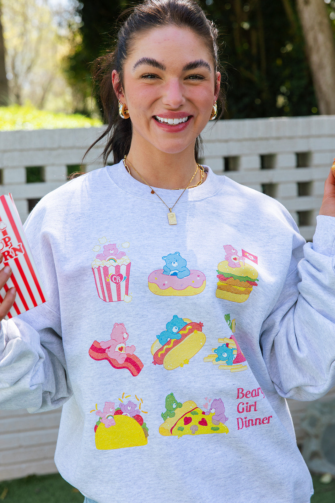 Care Bears Beary Girl Dinner Sweatshirt- Girl Tribe Co. Care Bears X Girl Tribe Co.