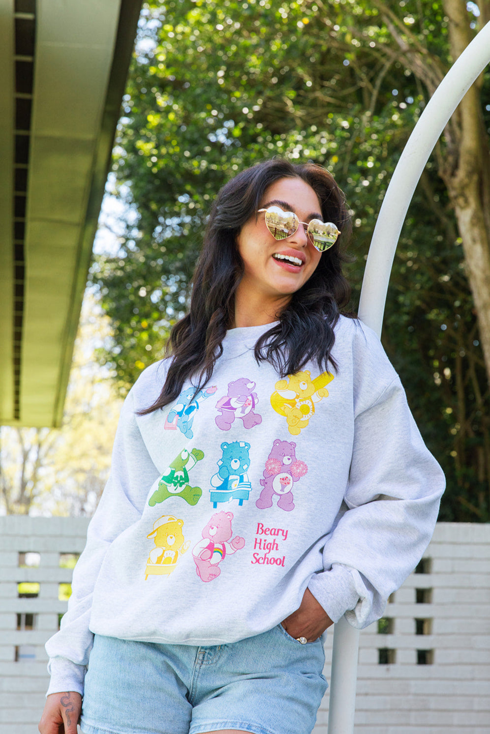 Care Bears Beary High School Sweatshirt- Girl Tribe Co. Care Bears X Girl Tribe 