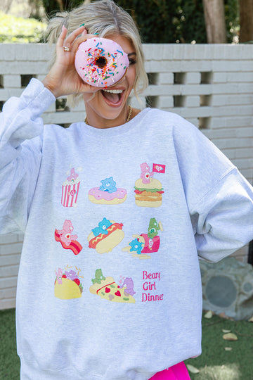 Care Bears Beary Girl Dinner Sweatshirt- Girl Tribe Co. Care Bears X Girl Tribe 