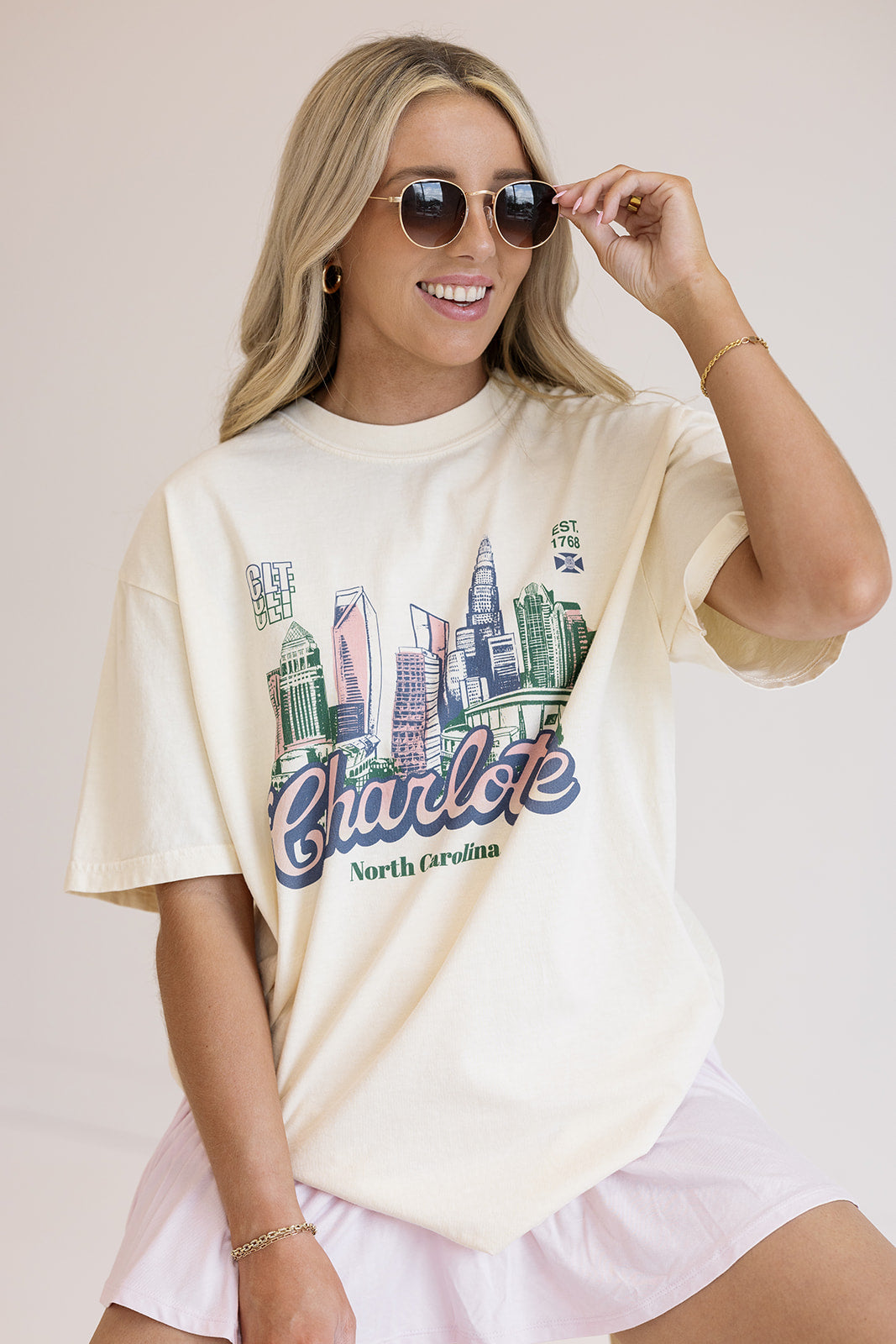 Charlotte Skyline Tee- Girl Tribe Co. Charlotte Collection 