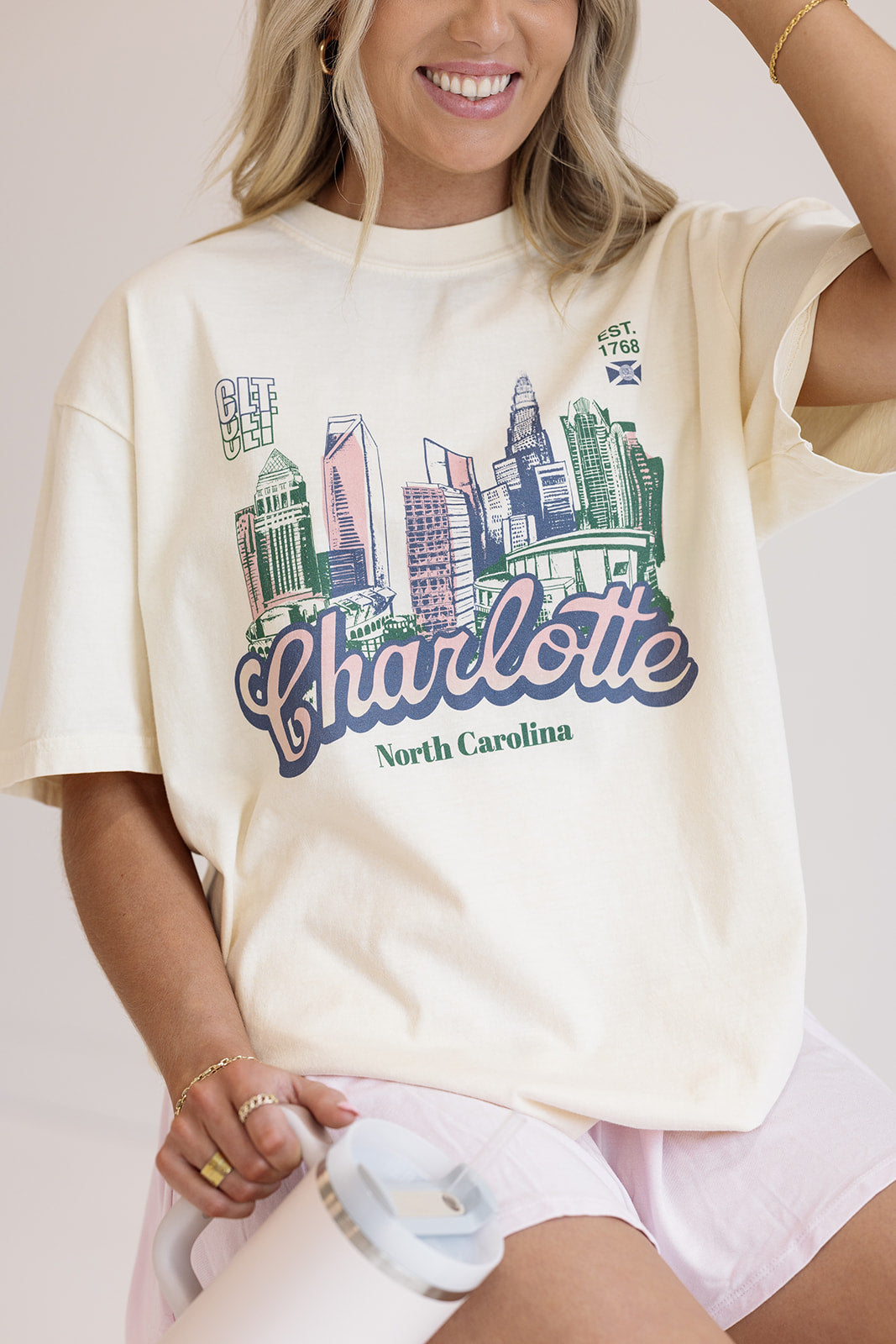 Charlotte Skyline Tee- Girl Tribe Co. Charlotte Collection 