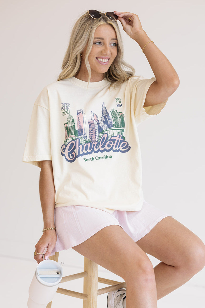 Charlotte Skyline Tee- Girl Tribe Co. Charlotte Collection 