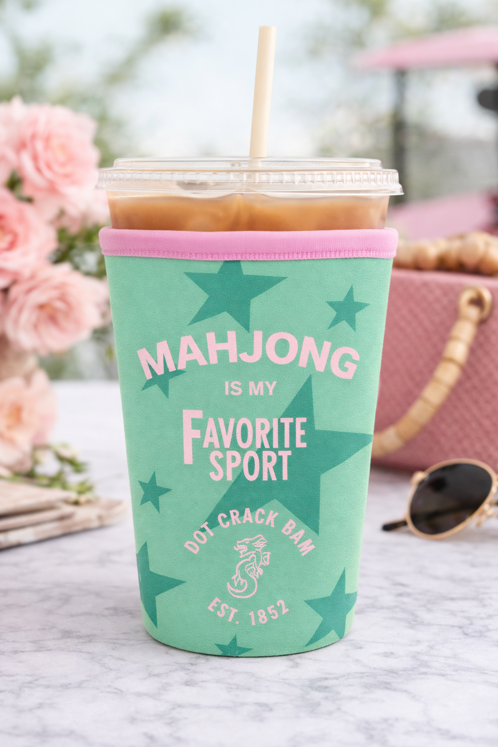 Iced Coffee Sleeve - Mahjong is My Favorite Sport