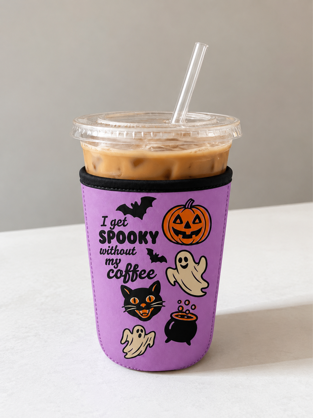 Iced Coffee Sleeve - Spooky Without Coffee