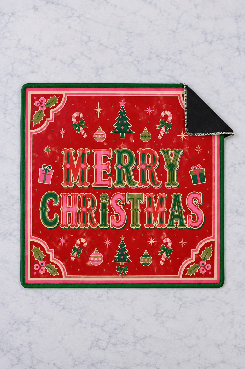Merry Christmas Holiday Mahjong Mat