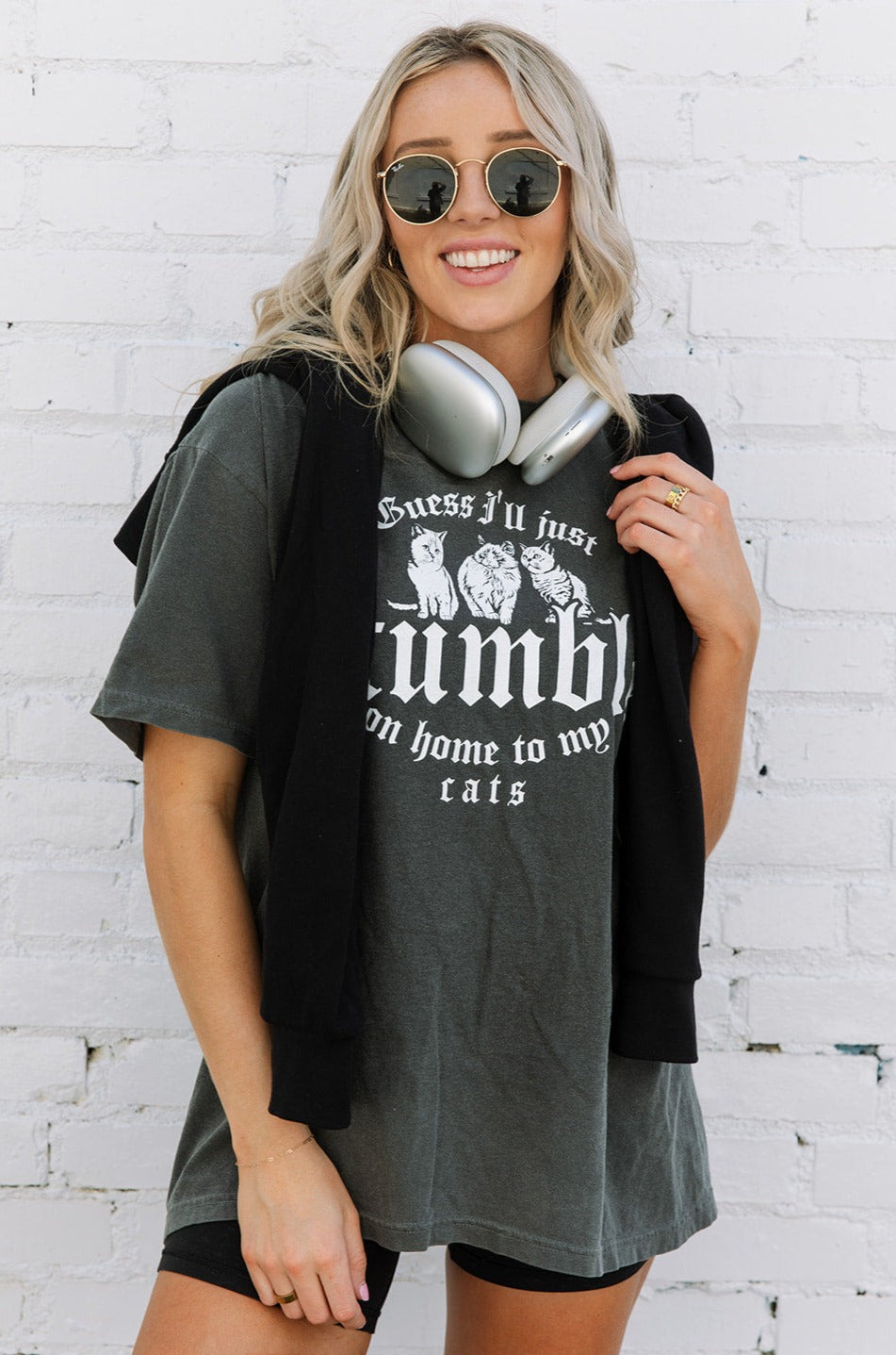 Stumble on Home To My Cats Tee