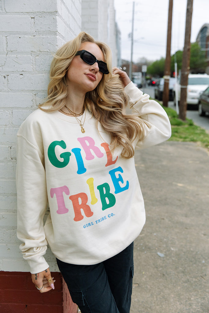 Girl Tribe Merch - Girl Tribe Rainbow Sweatshirt - Girl Tribe Co.