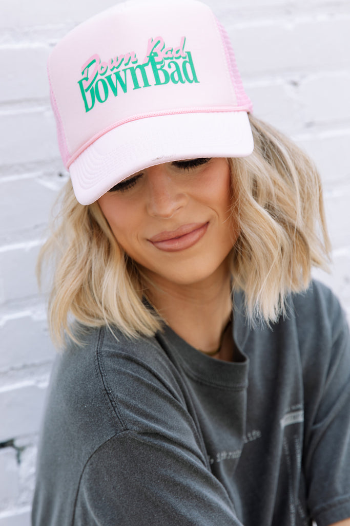 Down Bad Trucker Hat - Girl Tribe Co. Miss Americana Collection
