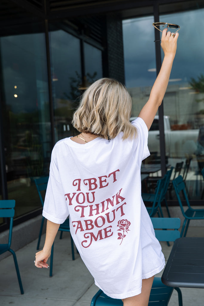 I Bet You Think About Me Tee - Girl Tribe Co. Miss Americana Collection