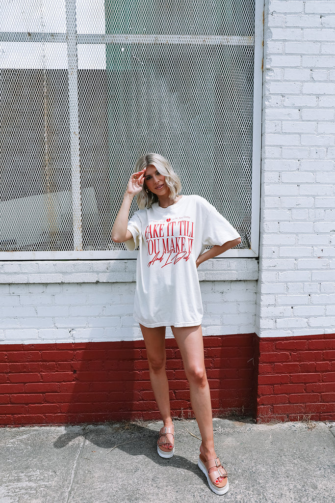 Fake It Till You Make It Tee - Girl Tribe Co. Miss Americana Collection