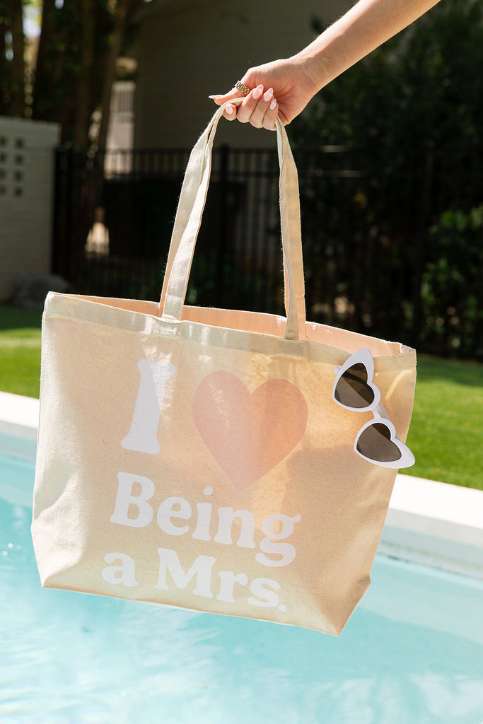 Bride and Bachelorette Collection - Girl Tribe Co. I Love Being a Mrs Tote