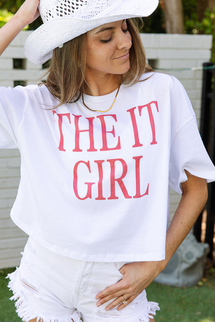 Bride and Bachelorette Collection - The It Girl Crop Tee - Girl Tribe Co.