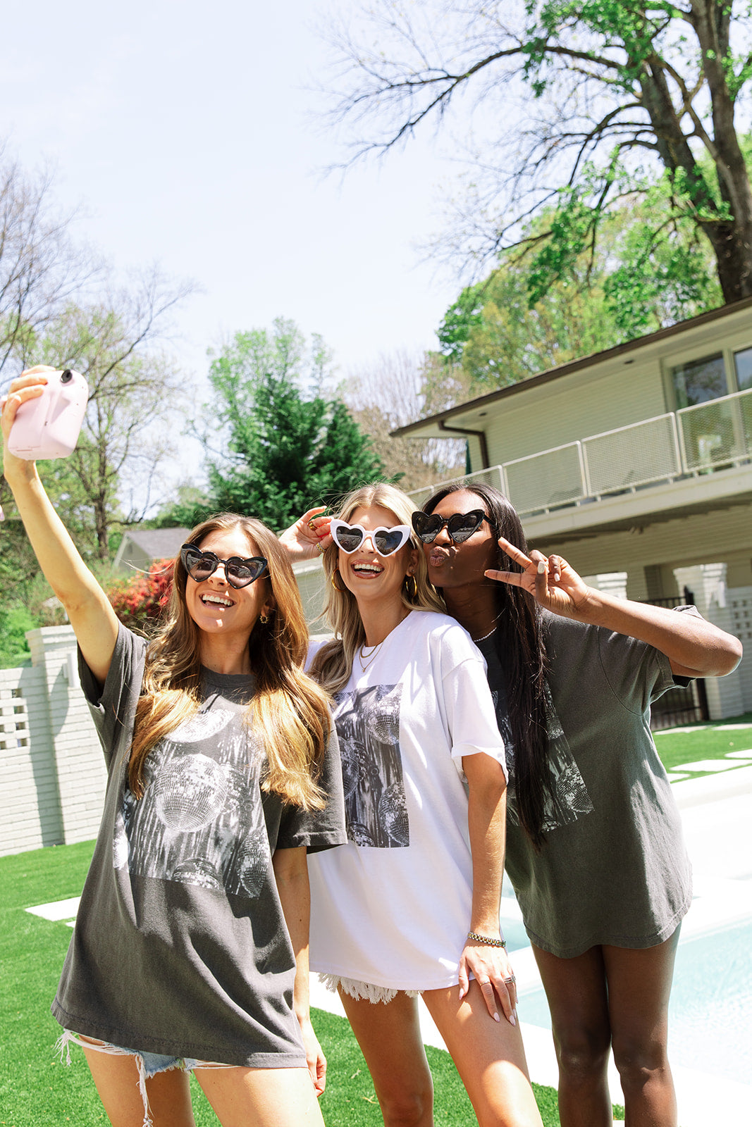 Disco Ball Tee in Pepper