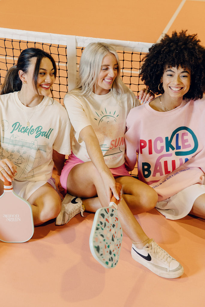 Pickle Ballin' Sweatshirt - Pickleball in the Sun x Girl Tribe Co.