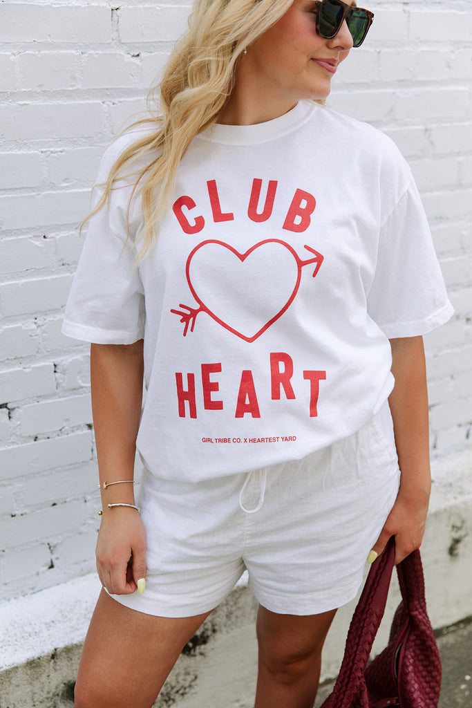 The HEARTest Yard - Club Heart Tee - Girl Tribe Co.