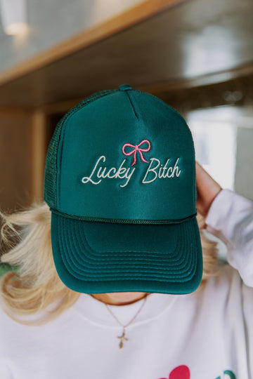 Lucky Bitch Bow Hat