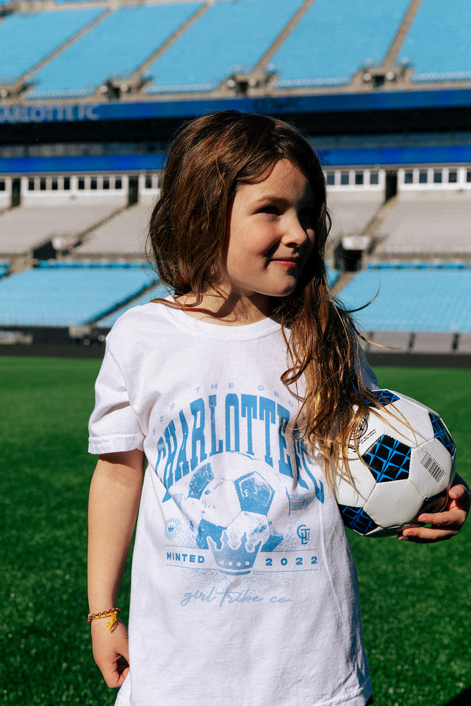 Charlotte FC x Girl Tribe Co Youth Vintage Charlotte FC Tee