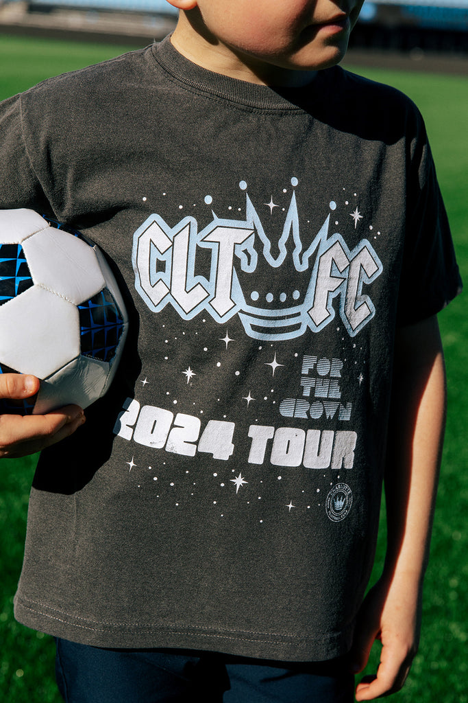 Charlotte FC x Girl Tribe Co Youth CLT FC Tour Tee 2024