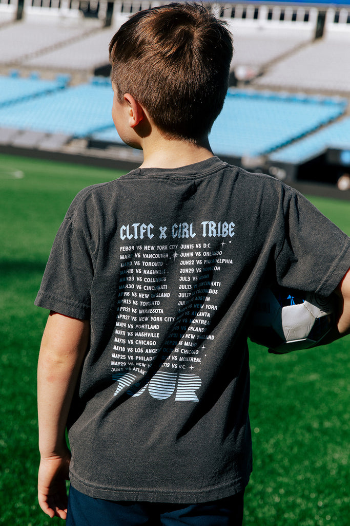 Charlotte FC x Girl Tribe Co Youth CLT FC Tour Tee 2024