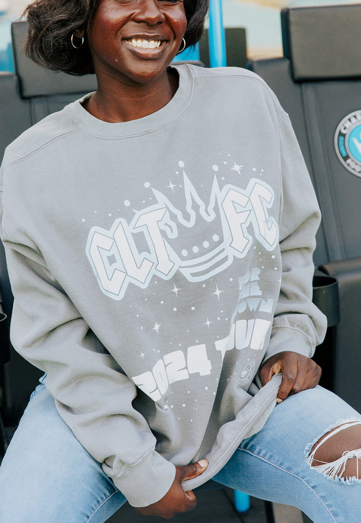 Charlotte FC x Girl Tribe Co. - CLT FC Tour Sweatshirt 2024 - Girl Tribe Co.