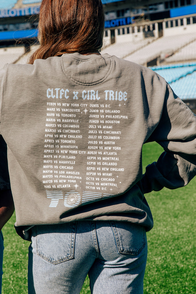 Charlotte FC x Girl Tribe Co. - CLT FC Tour Sweatshirt 2024 - Girl Tribe Co.