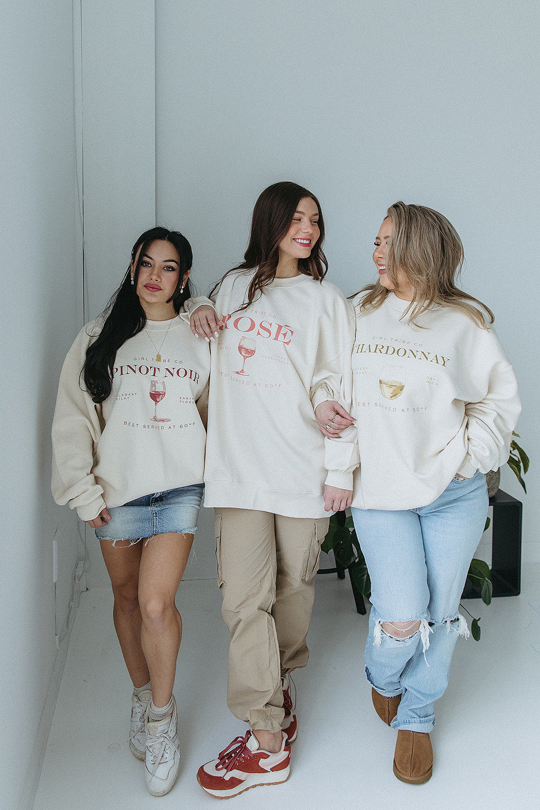 Pinot Noir Sweatshirt In Ivory