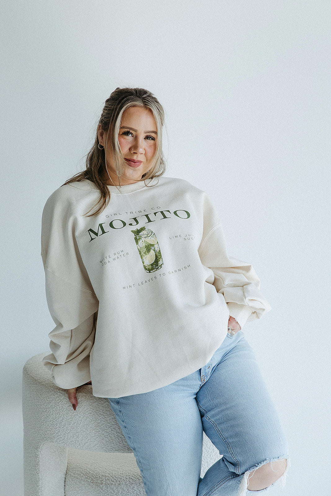Mojito Sweatshirt In Ivory