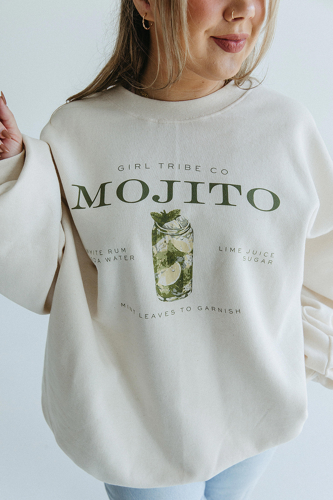 Mojito Sweatshirt In Ivory
