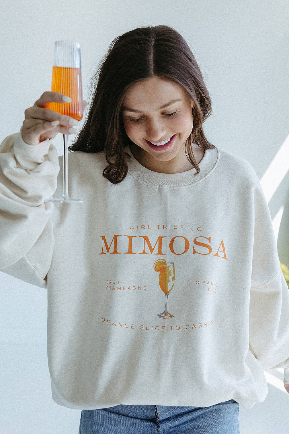 Mimosa Sweatshirt In Ivory