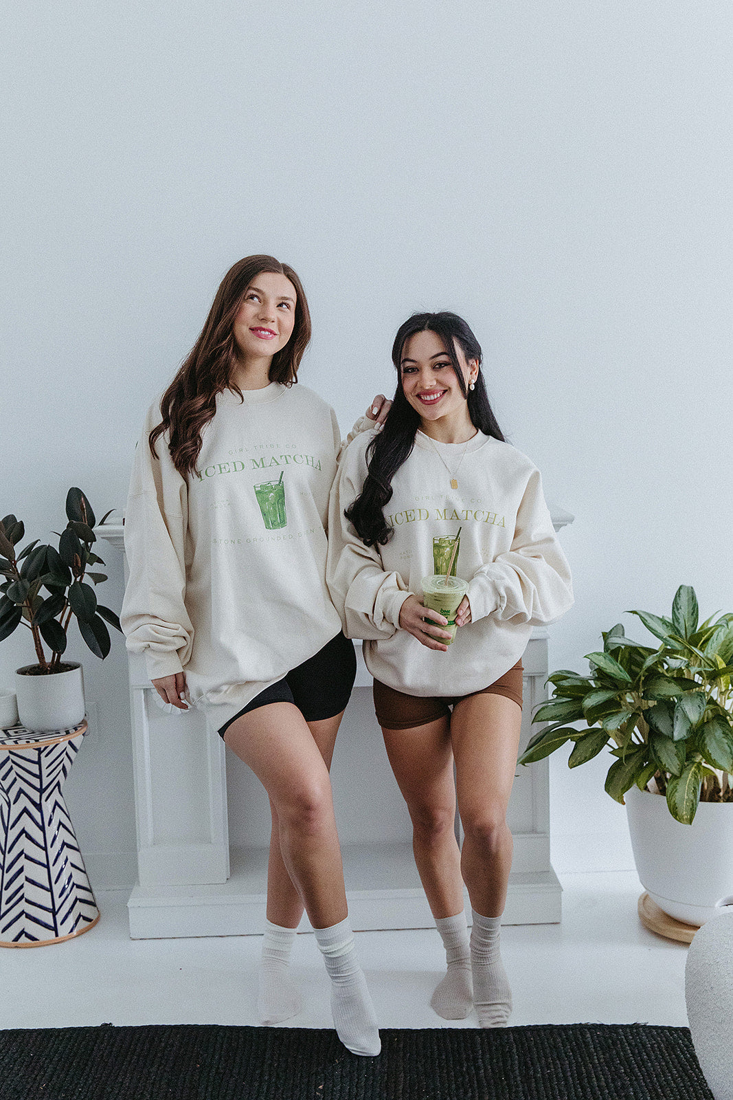 Matcha Sweatshirt In Ivory