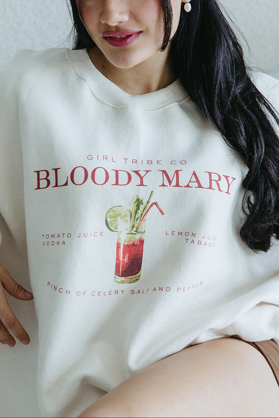 Bloody Mary Sweatshirt In Ivory
