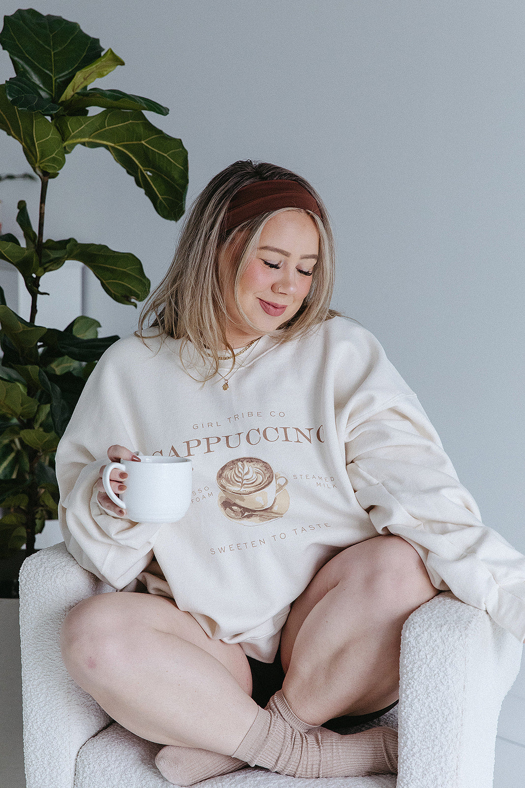 Cappuccino Sweatshirt In Ivory