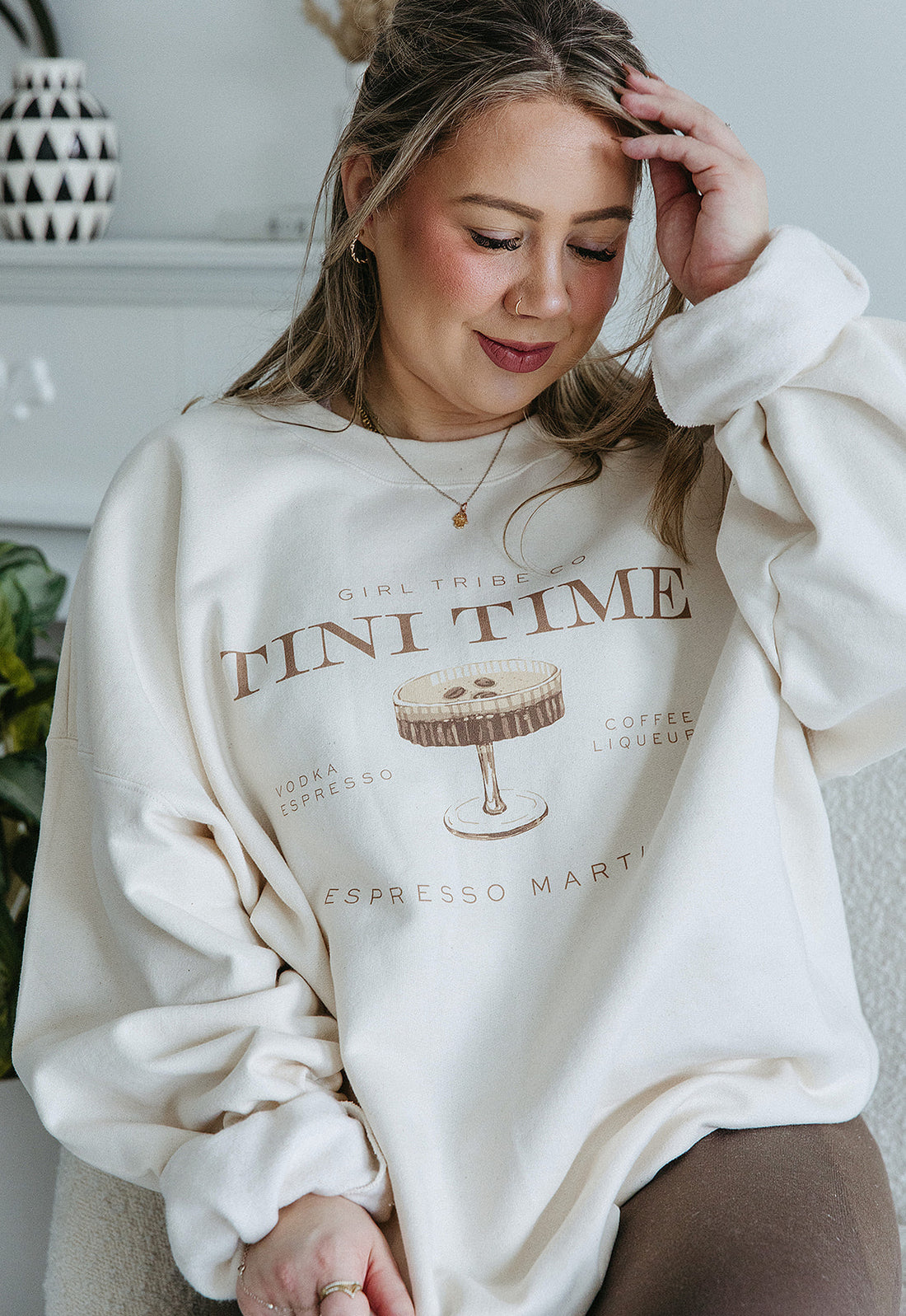 Tini Time Sweatshirt in Ivory