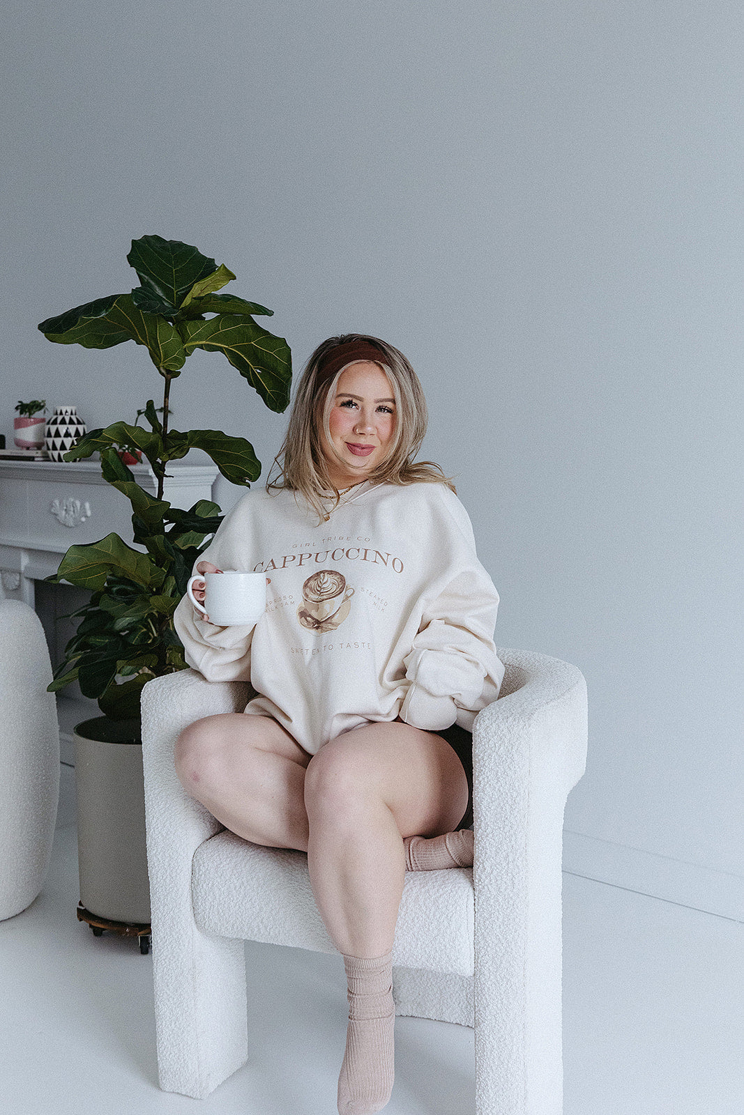 Cappuccino Sweatshirt In Ivory