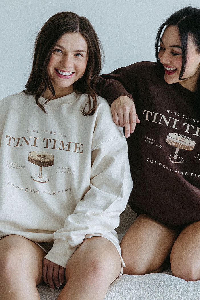 Tini Time Sweatshirt in Ivory