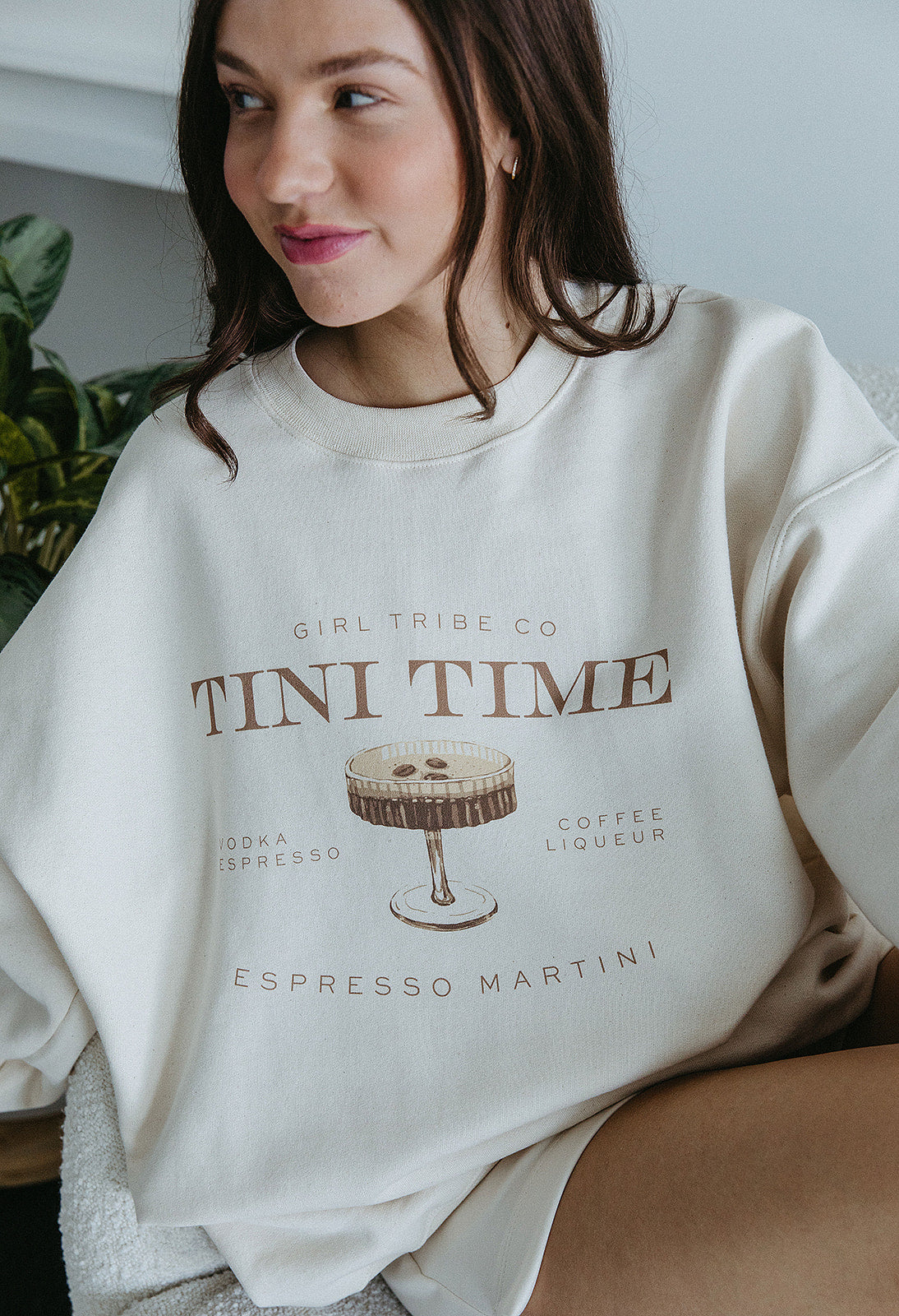 Tini Time Sweatshirt in Ivory