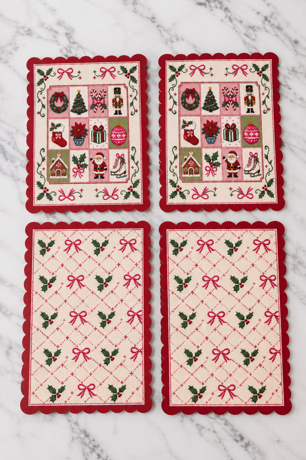 Needlepoint Mahjong Shufflers Set of 2