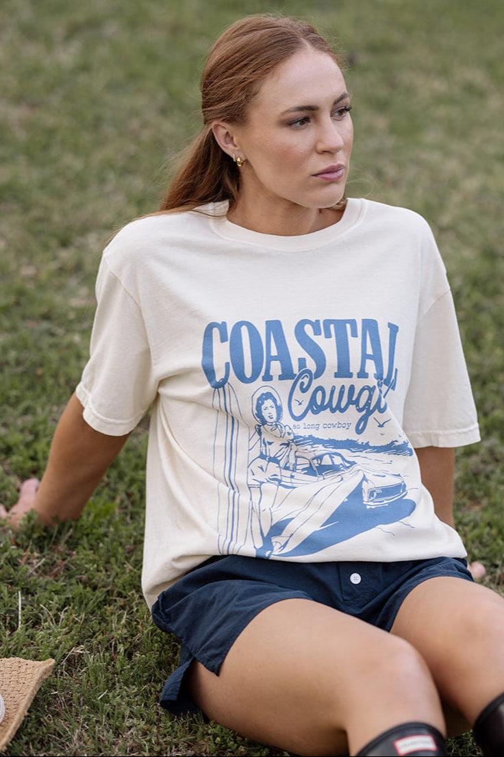Coastal Cowgirl Tee- Girl Tribe Co. Long Live Cowgirls 