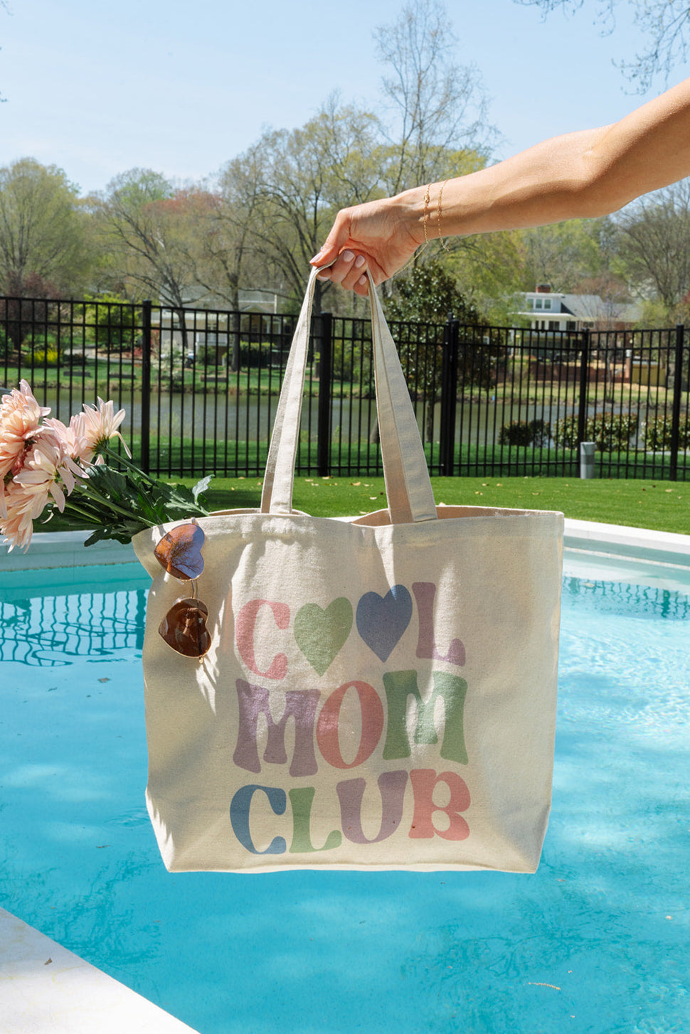 Cool Mom Club Tote In Jewel- Girl Tribe Co. Cool Mom Club 