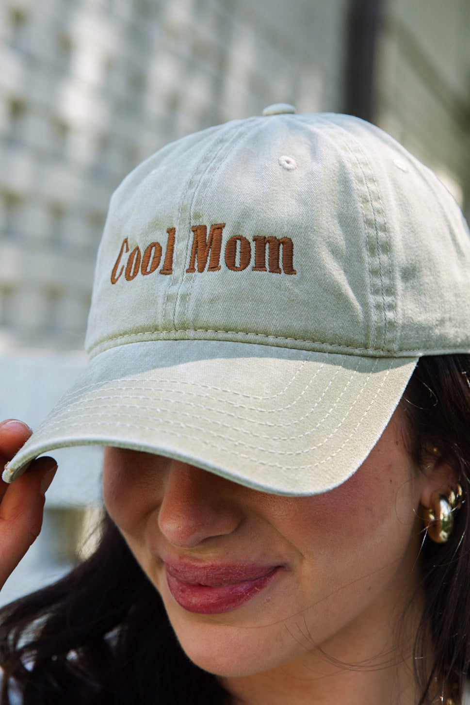 Cool Mom Hat In Khaki- Girl Tribe Co. Cool Mom Club 
