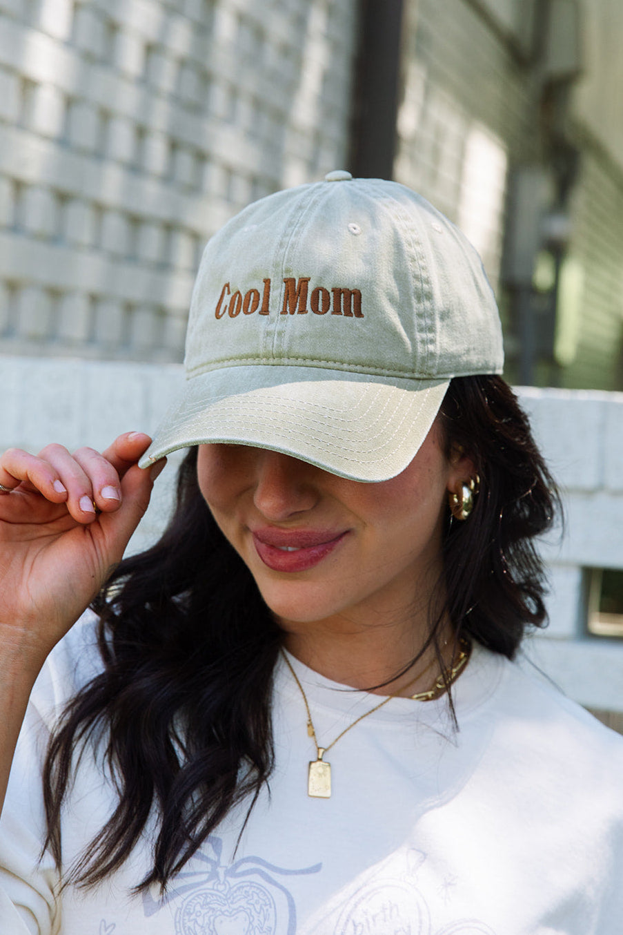 Cool Mom Hat In Khaki- Girl Tribe Co. Cool Mom Club 