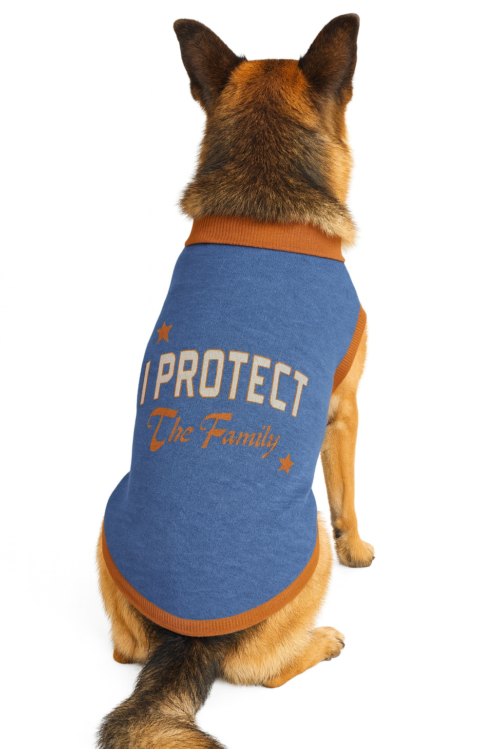 I Protect the Family Knitted pet sweater