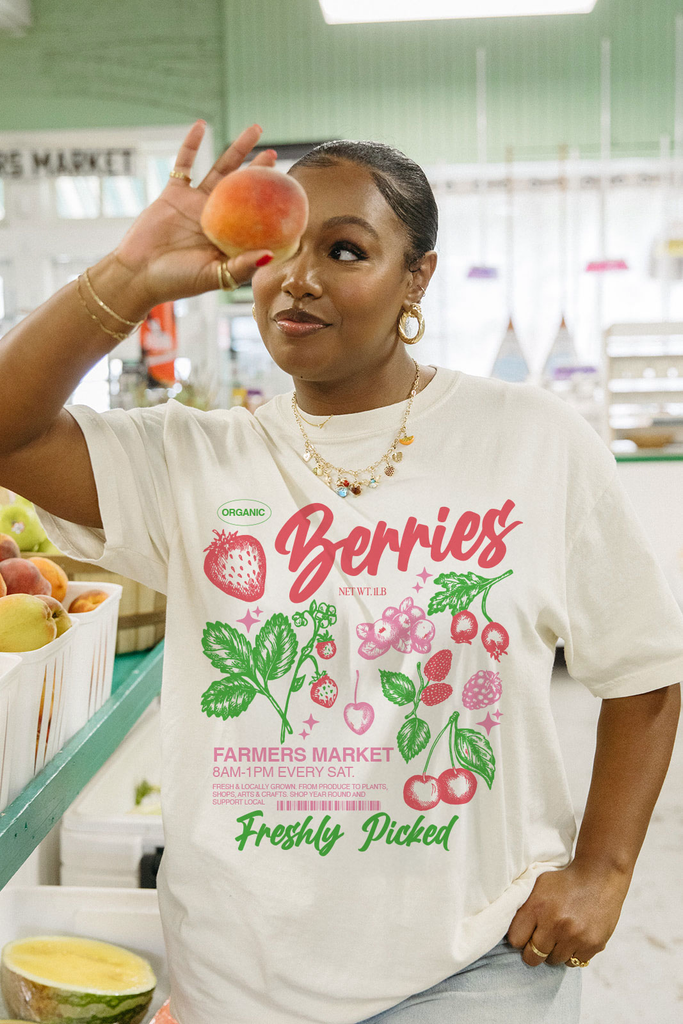 Freshly Picked Berries Tee- Girl Tribe Co. Farmers Market 