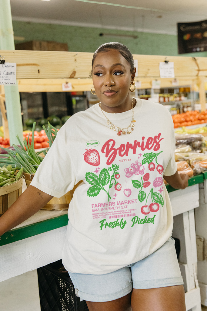 Freshly Picked Berries Tee- Girl Tribe Co. Farmers Market 